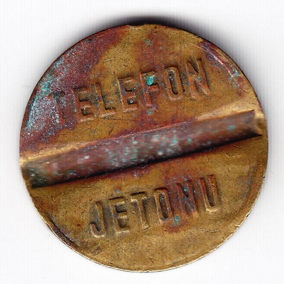 Turkey PTT Telephone Token (b305) - Picture 2 of 2